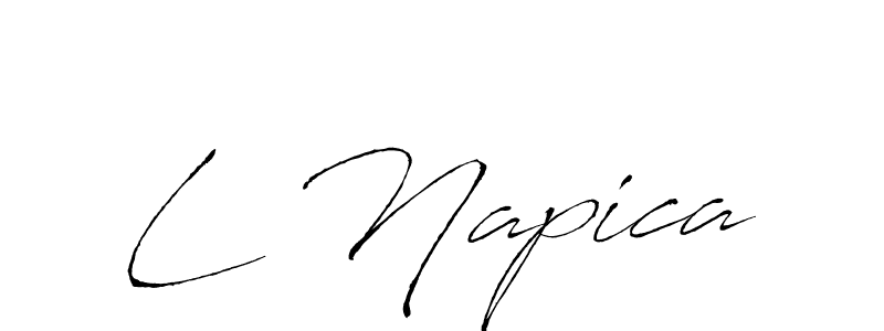 Also You can easily find your signature by using the search form. We will create L Napica name handwritten signature images for you free of cost using Antro_Vectra sign style. L Napica signature style 6 images and pictures png