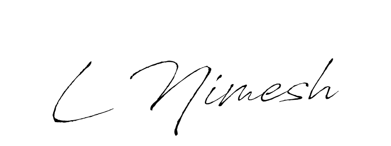 How to Draw L Nimesh signature style? Antro_Vectra is a latest design signature styles for name L Nimesh. L Nimesh signature style 6 images and pictures png