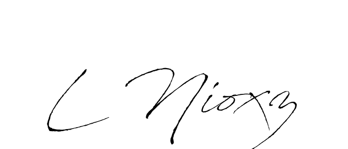 How to make L Nioxz name signature. Use Antro_Vectra style for creating short signs online. This is the latest handwritten sign. L Nioxz signature style 6 images and pictures png