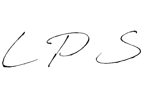 L P S stylish signature style. Best Handwritten Sign (Antro_Vectra) for my name. Handwritten Signature Collection Ideas for my name L P S. L P S signature style 6 images and pictures png