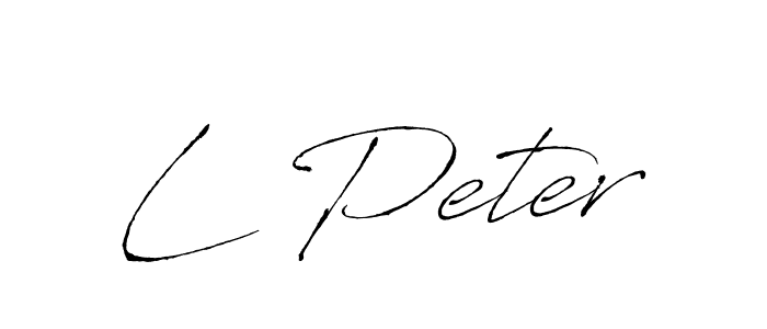 L Peter stylish signature style. Best Handwritten Sign (Antro_Vectra) for my name. Handwritten Signature Collection Ideas for my name L Peter. L Peter signature style 6 images and pictures png