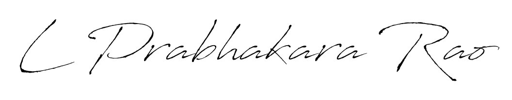 Get inspired by this graceful Antro_Vectra signature style for name L Prabhakara Rao. Smooth loops and balanced proportions for everyday use. L Prabhakara Rao signature style 6 images and pictures png