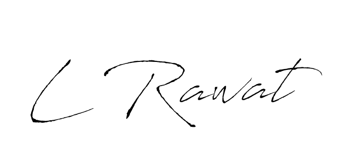 Similarly Antro_Vectra is the best handwritten signature design. Signature creator online .You can use it as an online autograph creator for name L Rawat. L Rawat signature style 6 images and pictures png