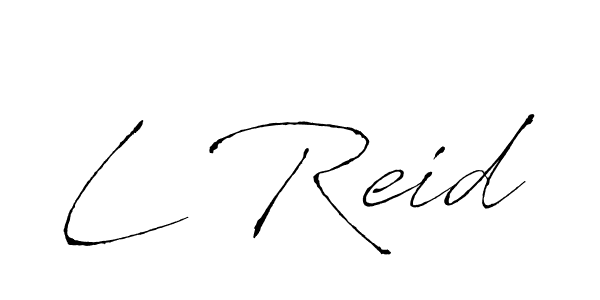 Make a beautiful signature design for name L Reid. With this signature (Antro_Vectra) style, you can create a handwritten signature for free. L Reid signature style 6 images and pictures png