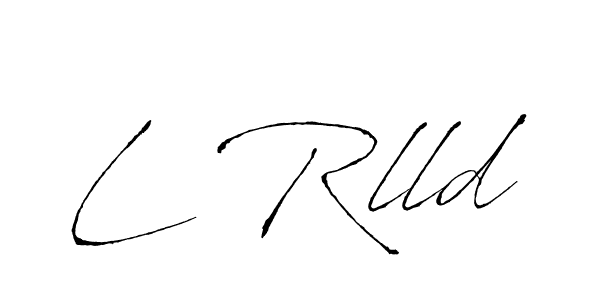 How to make L Rlld name signature. Use Antro_Vectra style for creating short signs online. This is the latest handwritten sign. L Rlld signature style 6 images and pictures png