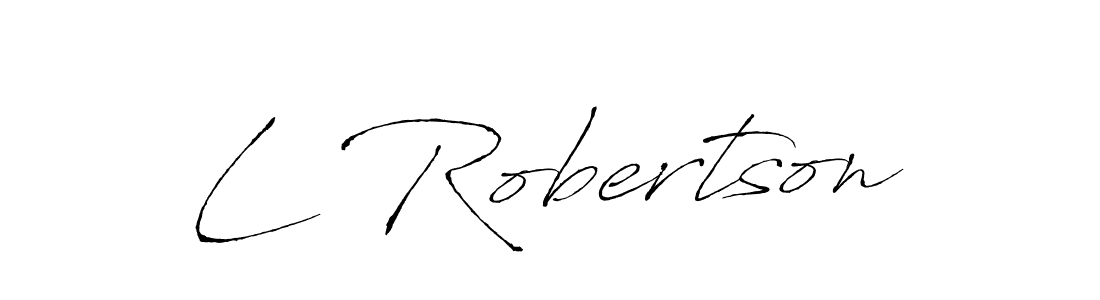 L Robertson stylish signature style. Best Handwritten Sign (Antro_Vectra) for my name. Handwritten Signature Collection Ideas for my name L Robertson. L Robertson signature style 6 images and pictures png