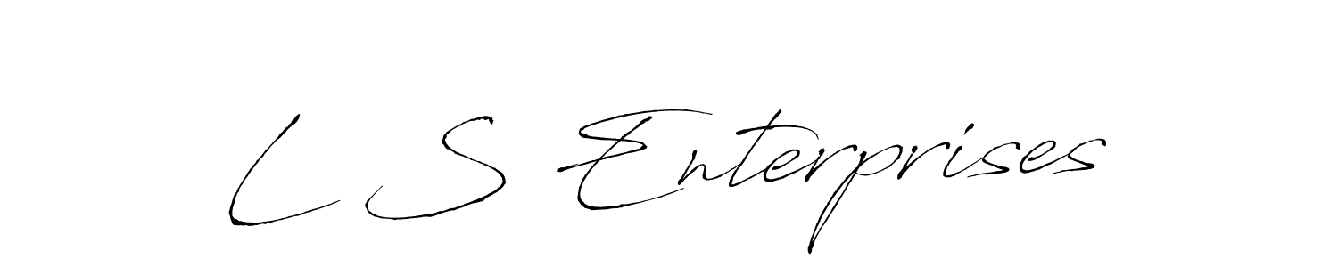 Make a short L S Enterprises signature style. Manage your documents anywhere anytime using Antro_Vectra. Create and add eSignatures, submit forms, share and send files easily. L S Enterprises signature style 6 images and pictures png