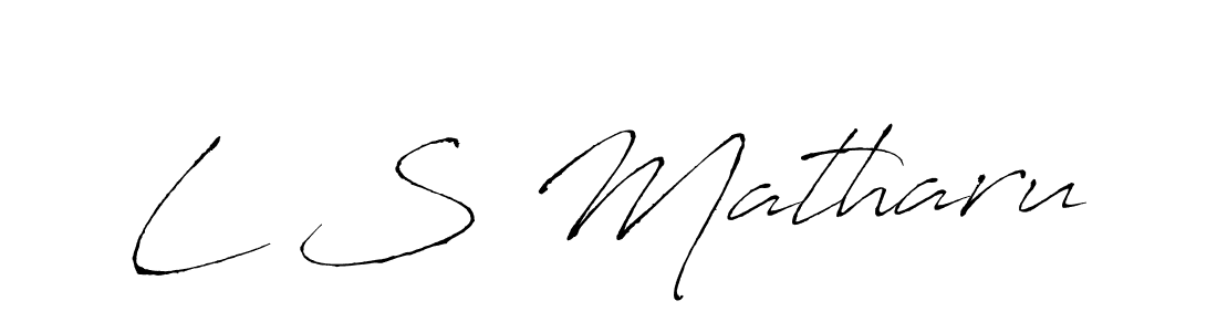 Similarly Antro_Vectra is the best handwritten signature design. Signature creator online .You can use it as an online autograph creator for name L S Matharu. L S Matharu signature style 6 images and pictures png