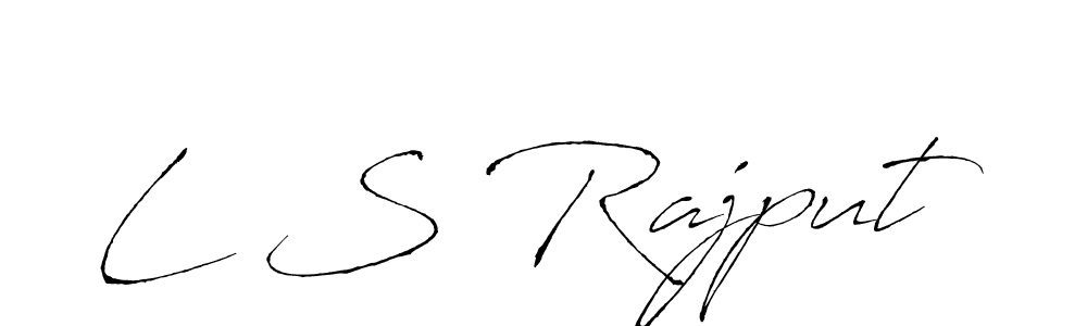 The best way (Antro_Vectra) to make a short signature is to pick only two or three words in your name. The name L S Rajput include a total of six letters. For converting this name. L S Rajput signature style 6 images and pictures png