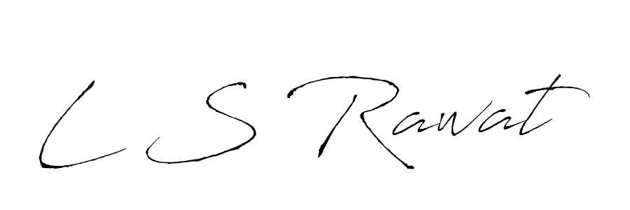 The best way (Antro_Vectra) to make a short signature is to pick only two or three words in your name. The name L S Rawat include a total of six letters. For converting this name. L S Rawat signature style 6 images and pictures png