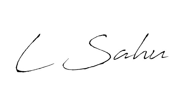 Antro_Vectra is a professional signature style that is perfect for those who want to add a touch of class to their signature. It is also a great choice for those who want to make their signature more unique. Get L Sahu name to fancy signature for free. L Sahu signature style 6 images and pictures png