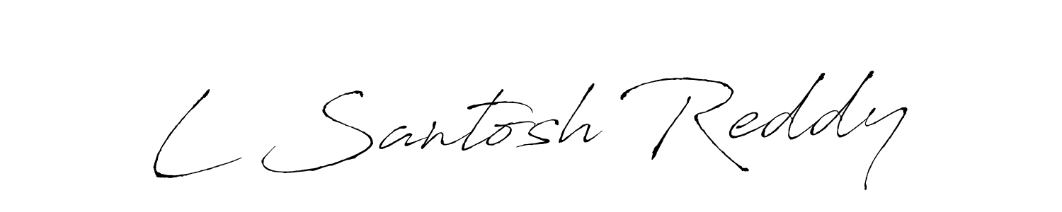 L Santosh Reddy stylish signature style. Best Handwritten Sign (Antro_Vectra) for my name. Handwritten Signature Collection Ideas for my name L Santosh Reddy. L Santosh Reddy signature style 6 images and pictures png