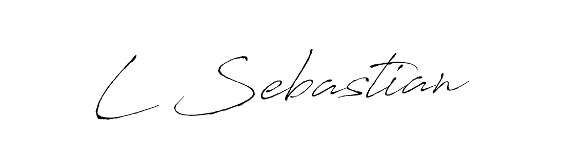 How to make L Sebastian name signature. Use Antro_Vectra style for creating short signs online. This is the latest handwritten sign. L Sebastian signature style 6 images and pictures png