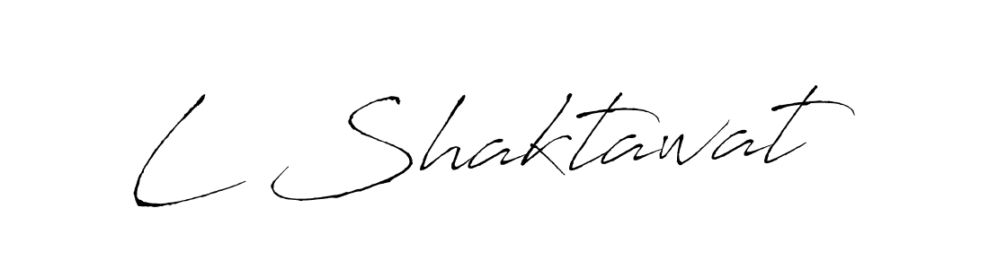 Also You can easily find your signature by using the search form. We will create L Shaktawat name handwritten signature images for you free of cost using Antro_Vectra sign style. L Shaktawat signature style 6 images and pictures png