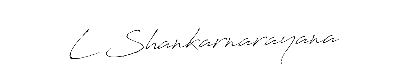You can use this online signature creator to create a handwritten signature for the name L Shankarnarayana. This is the best online autograph maker. L Shankarnarayana signature style 6 images and pictures png