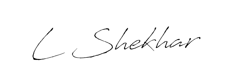 if you are searching for the best signature style for your name L Shekhar. so please give up your signature search. here we have designed multiple signature styles  using Antro_Vectra. L Shekhar signature style 6 images and pictures png