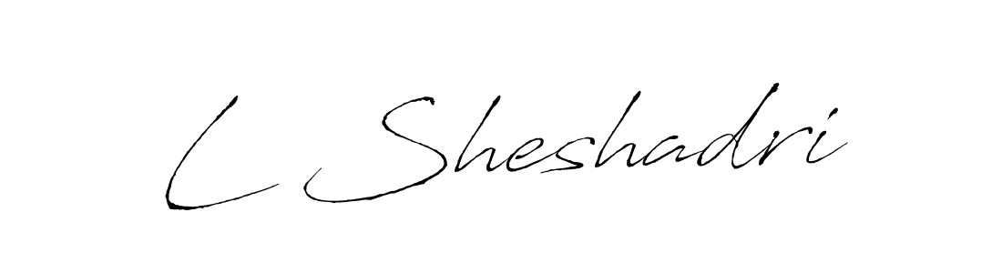 Antro_Vectra is a professional signature style that is perfect for those who want to add a touch of class to their signature. It is also a great choice for those who want to make their signature more unique. Get L Sheshadri name to fancy signature for free. L Sheshadri signature style 6 images and pictures png
