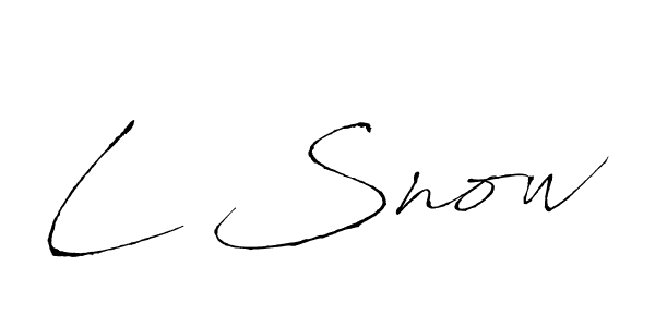 Make a beautiful signature design for name L Snow. Use this online signature maker to create a handwritten signature for free. L Snow signature style 6 images and pictures png