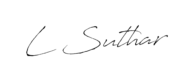 It looks lik you need a new signature style for name L Suthar. Design unique handwritten (Antro_Vectra) signature with our free signature maker in just a few clicks. L Suthar signature style 6 images and pictures png