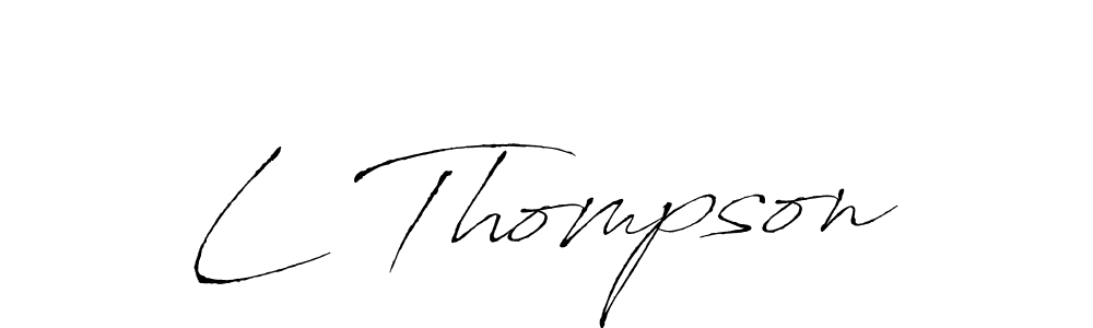 Make a beautiful signature design for name L Thompson. With this signature (Antro_Vectra) style, you can create a handwritten signature for free. L Thompson signature style 6 images and pictures png