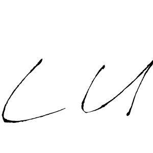 You should practise on your own different ways (Antro_Vectra) to write your name (L U) in signature. don't let someone else do it for you. L U signature style 6 images and pictures png