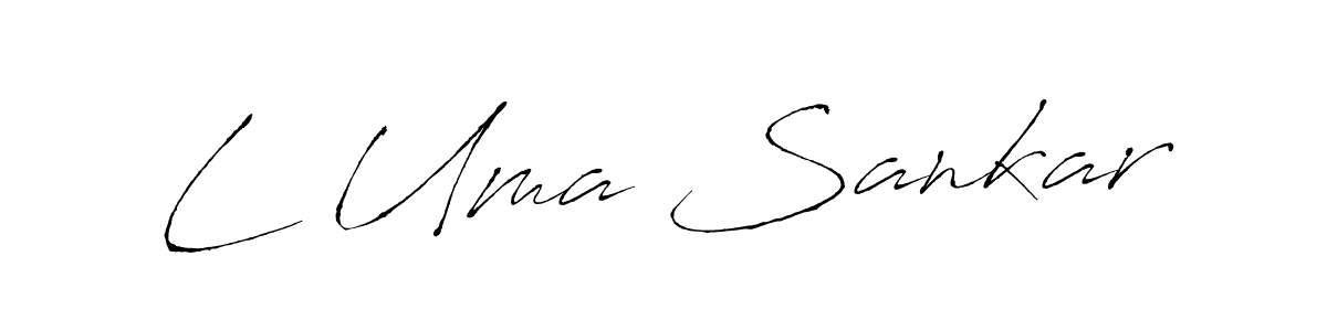 Antro_Vectra is a professional signature style that is perfect for those who want to add a touch of class to their signature. It is also a great choice for those who want to make their signature more unique. Get L Uma Sankar name to fancy signature for free. L Uma Sankar signature style 6 images and pictures png