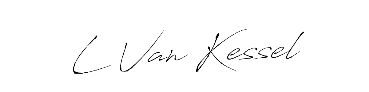 Make a beautiful signature design for name L Van Kessel. With this signature (Antro_Vectra) style, you can create a handwritten signature for free. L Van Kessel signature style 6 images and pictures png