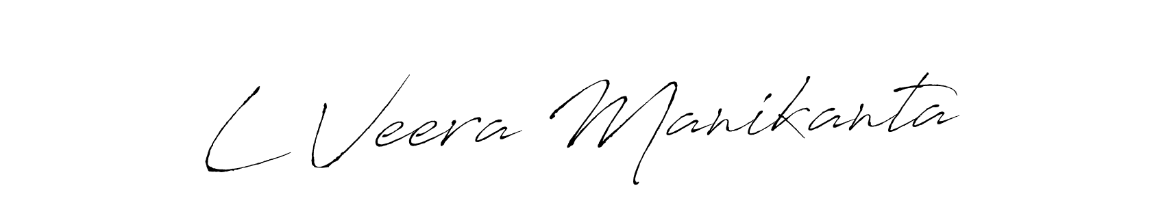 L Veera Manikanta stylish signature style. Best Handwritten Sign (Antro_Vectra) for my name. Handwritten Signature Collection Ideas for my name L Veera Manikanta. L Veera Manikanta signature style 6 images and pictures png