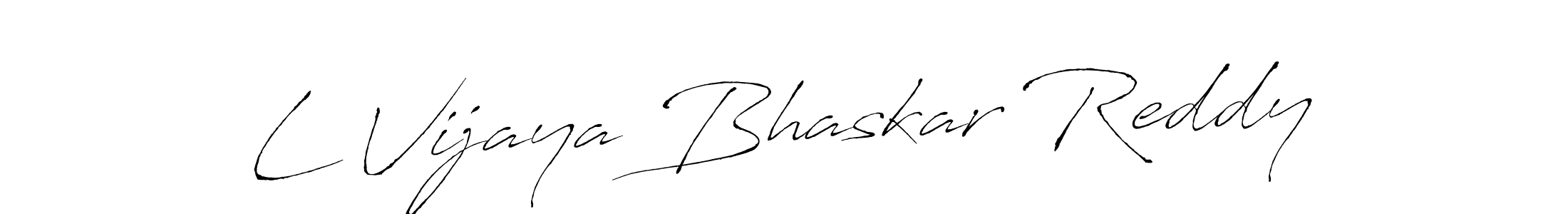 Also You can easily find your signature by using the search form. We will create L Vijaya Bhaskar Reddy name handwritten signature images for you free of cost using Antro_Vectra sign style. L Vijaya Bhaskar Reddy signature style 6 images and pictures png