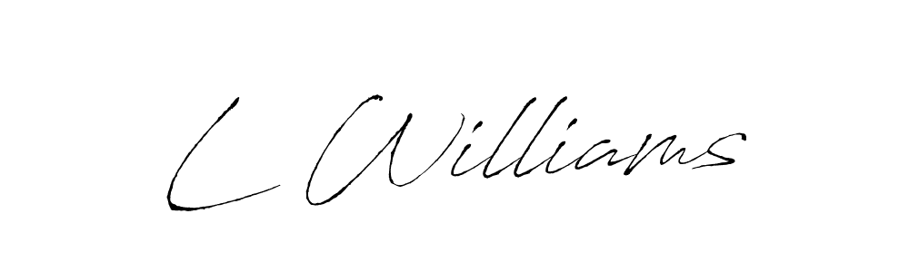 Once you've used our free online signature maker to create your best signature Antro_Vectra style, it's time to enjoy all of the benefits that L Williams name signing documents. L Williams signature style 6 images and pictures png