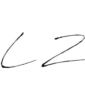 You should practise on your own different ways (Antro_Vectra) to write your name (L Z) in signature. don't let someone else do it for you. L Z signature style 6 images and pictures png