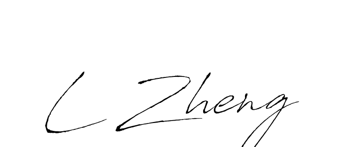 How to make L Zheng signature? Antro_Vectra is a professional autograph style. Create handwritten signature for L Zheng name. L Zheng signature style 6 images and pictures png