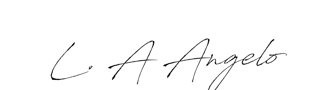 Use a signature maker to create a handwritten signature online. With this signature software, you can design (Antro_Vectra) your own signature for name L. A Angelo. L. A Angelo signature style 6 images and pictures png