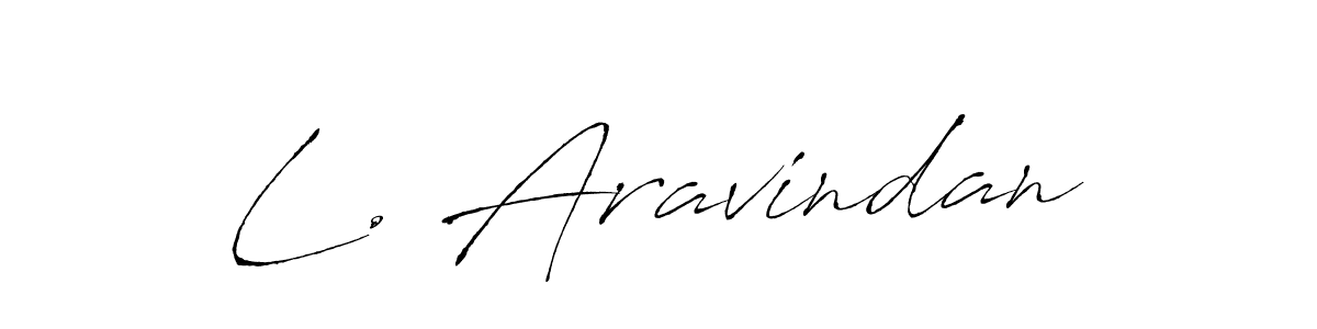 L. Aravindan stylish signature style. Best Handwritten Sign (Antro_Vectra) for my name. Handwritten Signature Collection Ideas for my name L. Aravindan. L. Aravindan signature style 6 images and pictures png