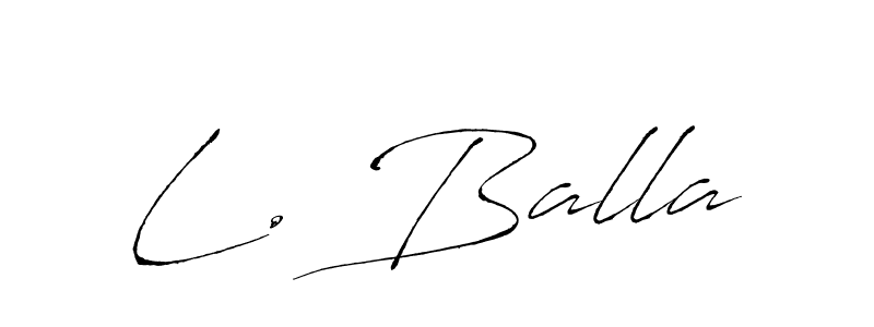 How to make L. Balla signature? Antro_Vectra is a professional autograph style. Create handwritten signature for L. Balla name. L. Balla signature style 6 images and pictures png