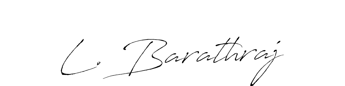 if you are searching for the best signature style for your name L. Barathraj. so please give up your signature search. here we have designed multiple signature styles  using Antro_Vectra. L. Barathraj signature style 6 images and pictures png