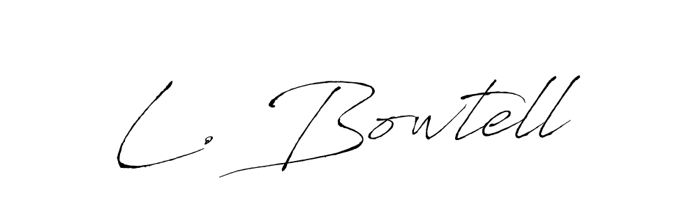 Also You can easily find your signature by using the search form. We will create L. Bowtell name handwritten signature images for you free of cost using Antro_Vectra sign style. L. Bowtell signature style 6 images and pictures png