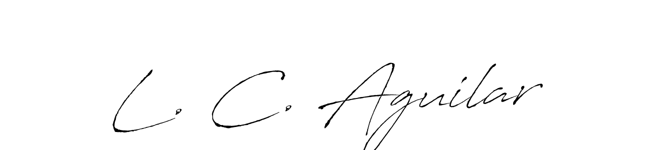 It looks lik you need a new signature style for name L. C. Aguilar. Design unique handwritten (Antro_Vectra) signature with our free signature maker in just a few clicks. L. C. Aguilar signature style 6 images and pictures png