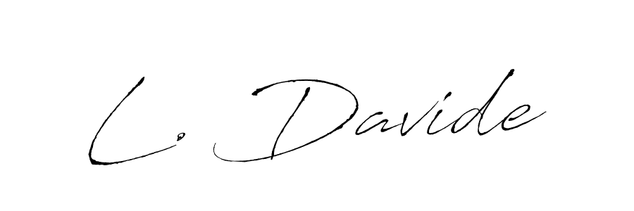L. Davide stylish signature style. Best Handwritten Sign (Antro_Vectra) for my name. Handwritten Signature Collection Ideas for my name L. Davide. L. Davide signature style 6 images and pictures png