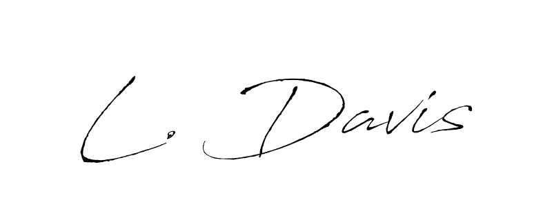 Create a beautiful signature design for name L. Davis. With this signature (Antro_Vectra) fonts, you can make a handwritten signature for free. L. Davis signature style 6 images and pictures png