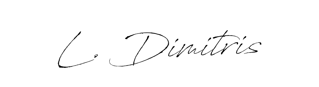 Also we have L. Dimitris name is the best signature style. Create professional handwritten signature collection using Antro_Vectra autograph style. L. Dimitris signature style 6 images and pictures png