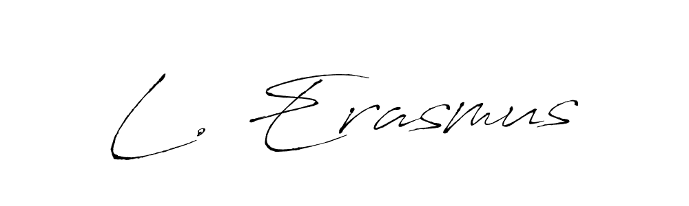 You should practise on your own different ways (Antro_Vectra) to write your name (L. Erasmus) in signature. don't let someone else do it for you. L. Erasmus signature style 6 images and pictures png