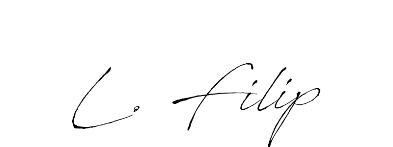 L. Filip stylish signature style. Best Handwritten Sign (Antro_Vectra) for my name. Handwritten Signature Collection Ideas for my name L. Filip. L. Filip signature style 6 images and pictures png
