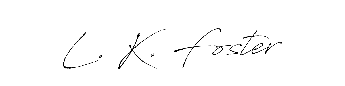 How to Draw L. K. Foster signature style? Antro_Vectra is a latest design signature styles for name L. K. Foster. L. K. Foster signature style 6 images and pictures png