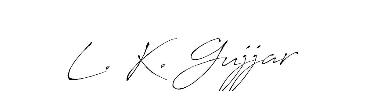 You can use this online signature creator to create a handwritten signature for the name L. K. Gujjar. This is the best online autograph maker. L. K. Gujjar signature style 6 images and pictures png