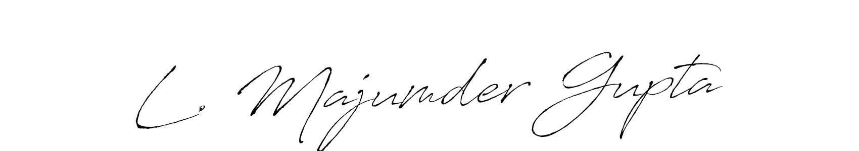 Also we have L. Majumder Gupta name is the best signature style. Create professional handwritten signature collection using Antro_Vectra autograph style. L. Majumder Gupta signature style 6 images and pictures png