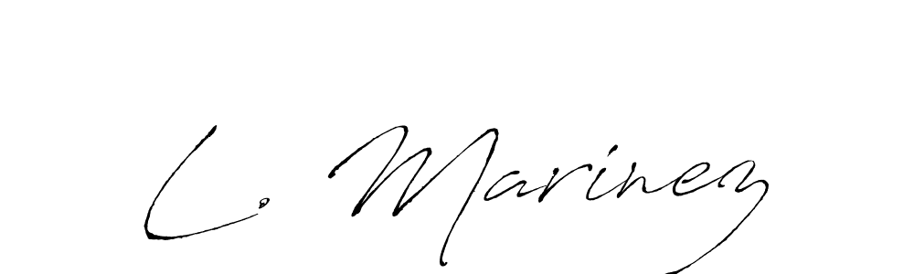 Also we have L. Marinez name is the best signature style. Create professional handwritten signature collection using Antro_Vectra autograph style. L. Marinez signature style 6 images and pictures png