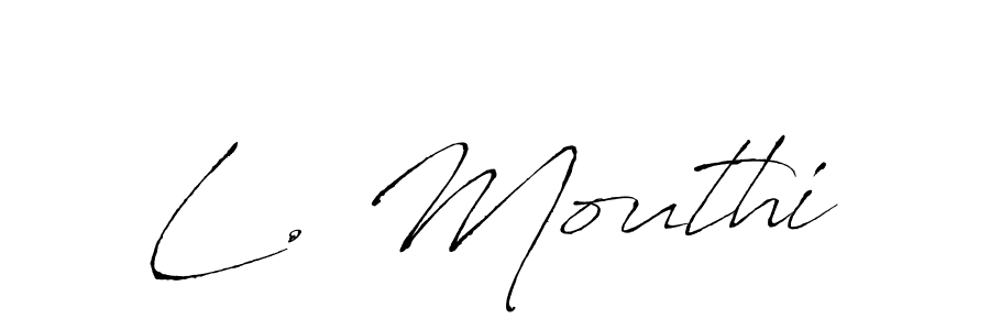 Make a beautiful signature design for name L. Mouthi. Use this online signature maker to create a handwritten signature for free. L. Mouthi signature style 6 images and pictures png