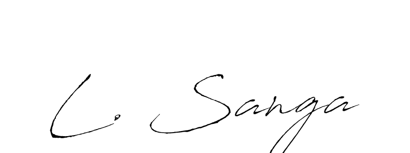 Antro_Vectra is a professional signature style that is perfect for those who want to add a touch of class to their signature. It is also a great choice for those who want to make their signature more unique. Get L. Sanga name to fancy signature for free. L. Sanga signature style 6 images and pictures png