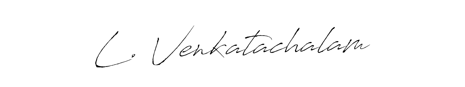 How to make L. Venkatachalam signature? Antro_Vectra is a professional autograph style. Create handwritten signature for L. Venkatachalam name. L. Venkatachalam signature style 6 images and pictures png